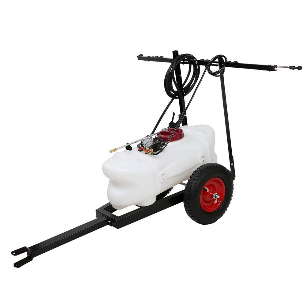 ATV Weed Sprayer Garden Farm Pump 60L Tank With Heavy Duty Trailer And 2M Boom