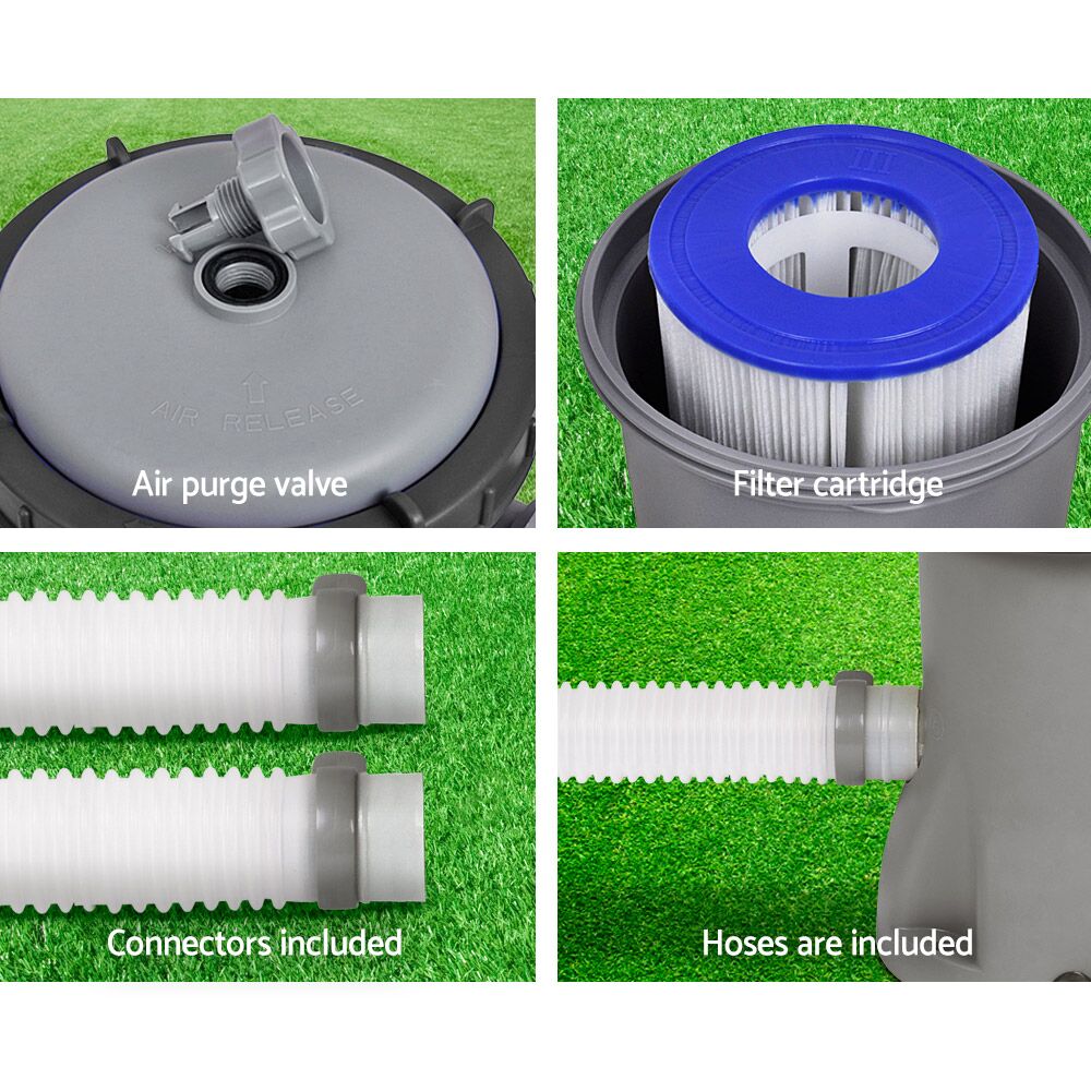 Bestway Pool Pump Cartridge Filter 330GPH 1249L/H Flowclear Filters Cleaner - Image 5