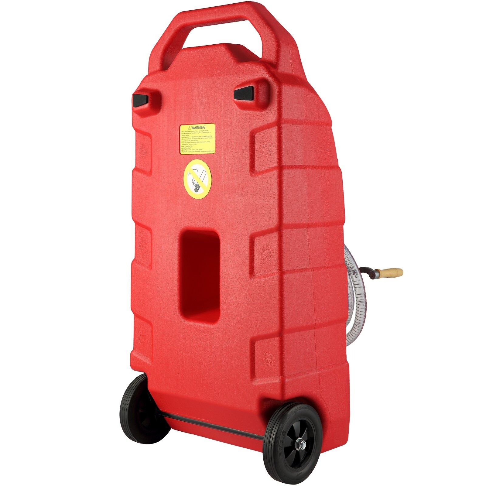 VEVOR 60L Fuel Caddy 7.8L/min Gas Tank w/ Hand Pump & Wheels