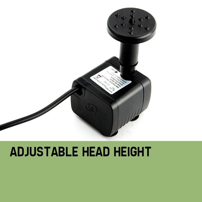 Protege 5W Solar Powered Fountain Submersible Water Pump Panel Kit Garden Pond 160L/H - Image 8