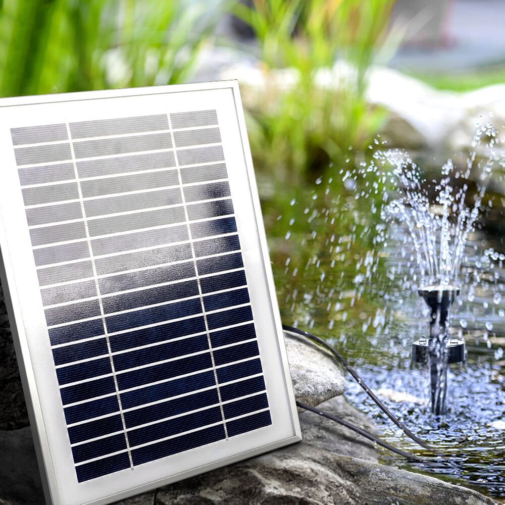 Solar Submersible Pond Pump Kit Garden Water Fountain with Lithium Battery 250L/H 1.3m Lift - Image 8