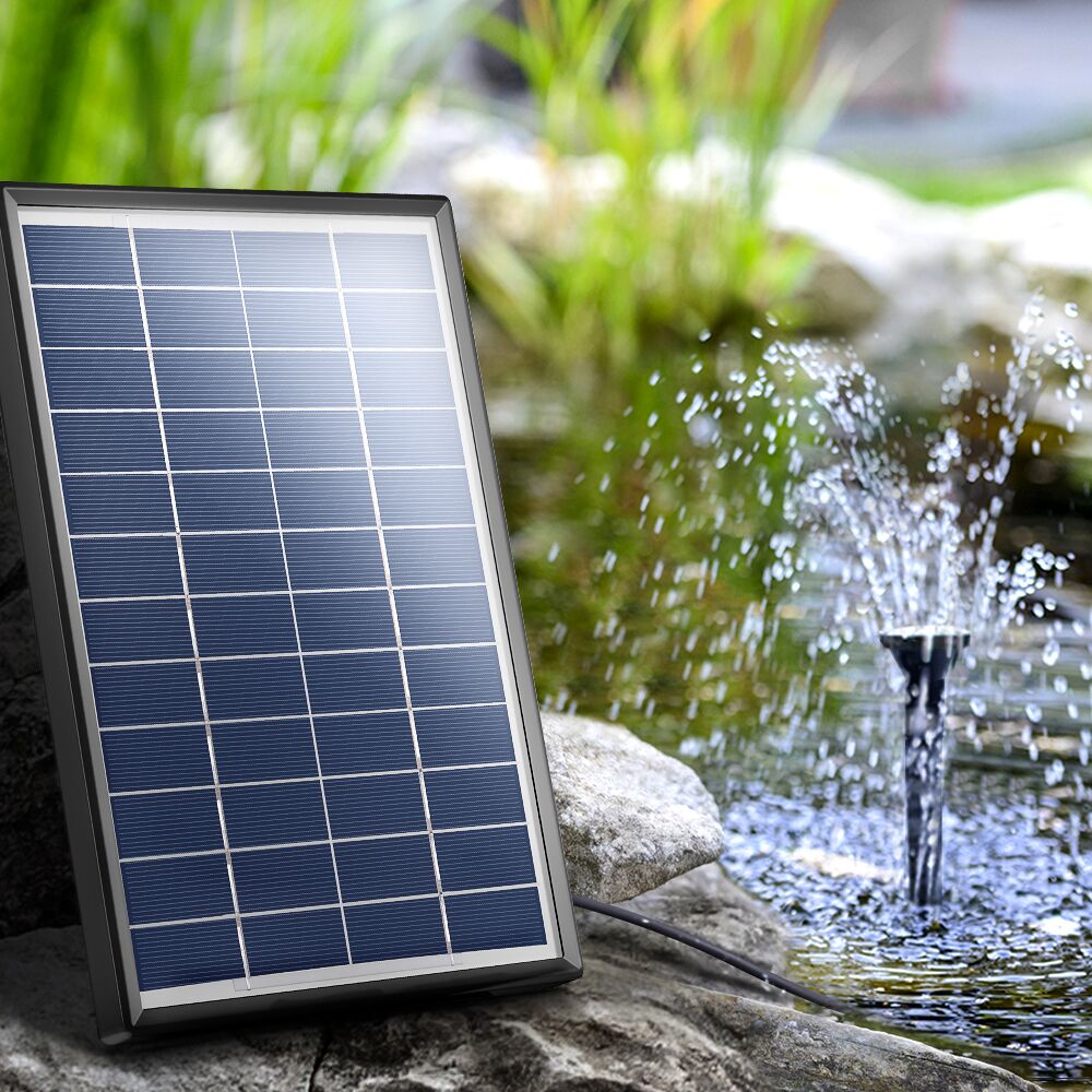 Solar Pond Pump Powered Garden Bird Bath Submersible Kit Panel Outdoor 300L/H 1.8m Lift - Image 3