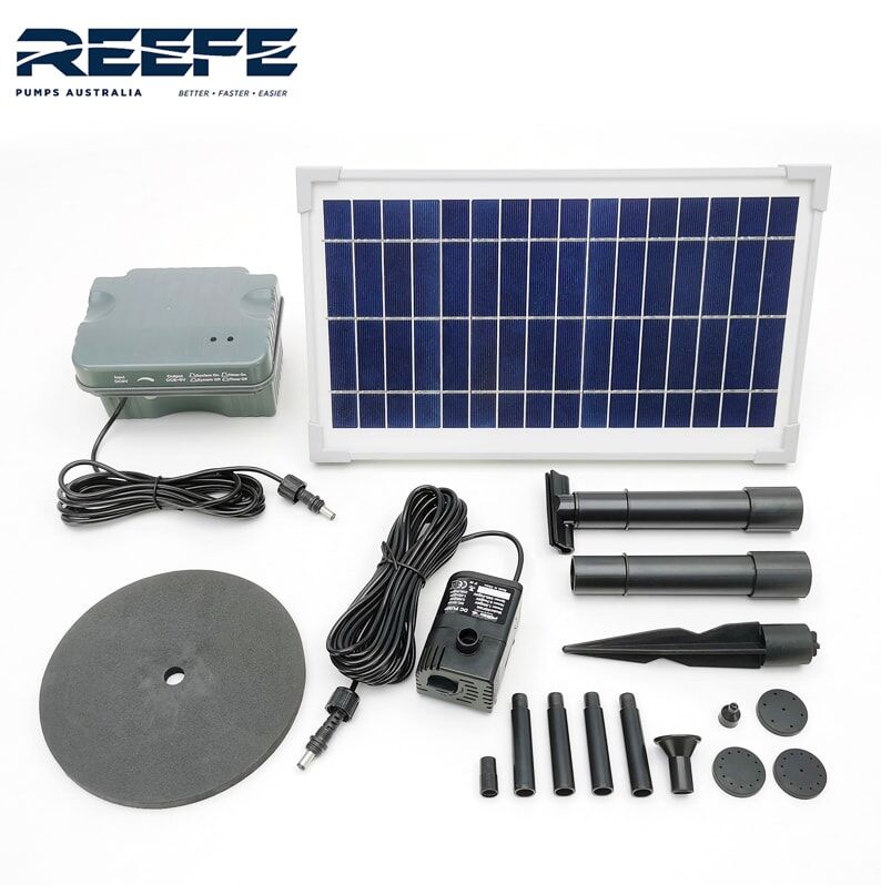 Solar Water Fountain Kit with a Battery Backup