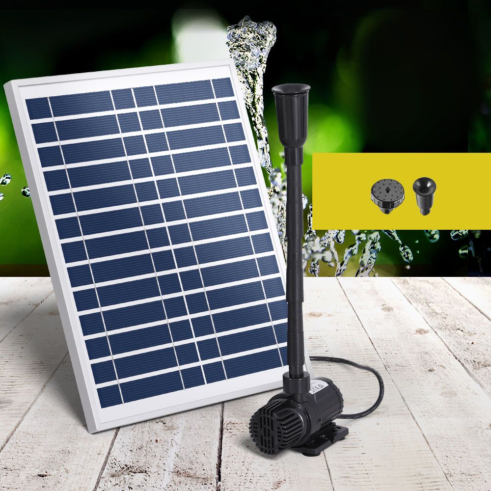 Submersible Solar Powered Pond Pump Outdoor Garden Water Pool 610L/H 3m Lift - Image 7