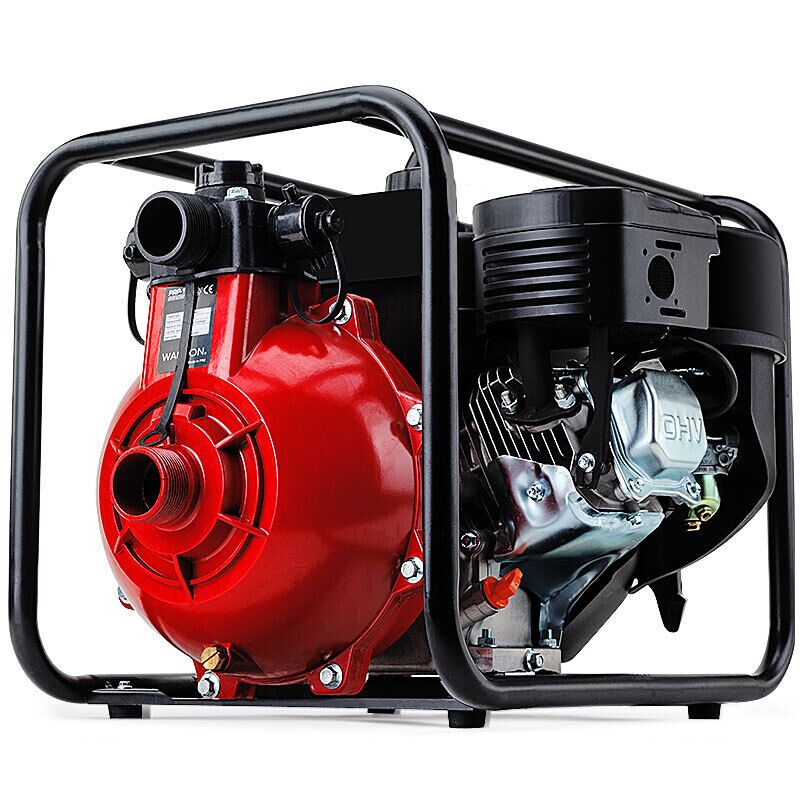 WARTON 8HP 4-Stroke Fire Fighting Pump Petrol High Pressure Water Transfer Pump