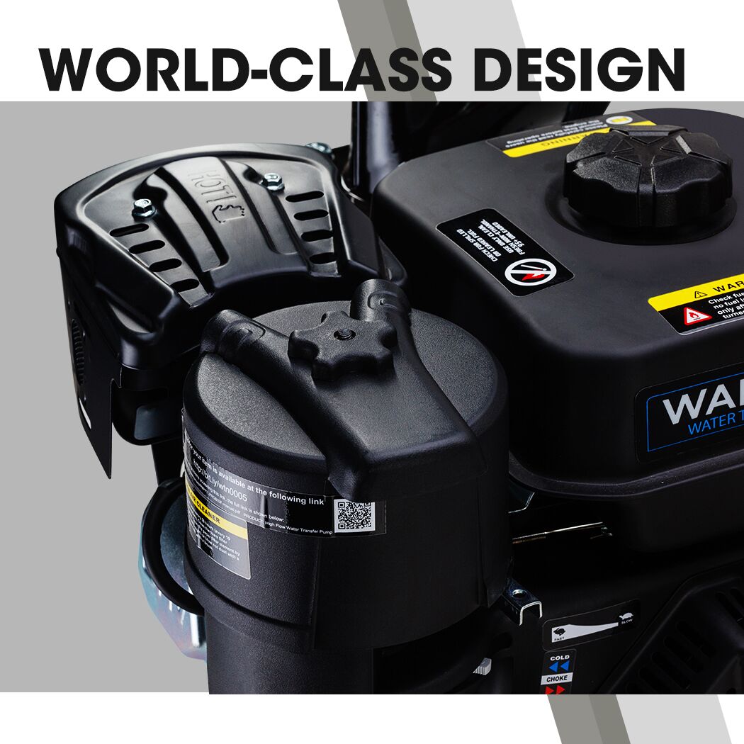 WARTON 8HP 3 Petrol Trash Water Transfer Pump Pressure Firefighting Irrigation - Image 10