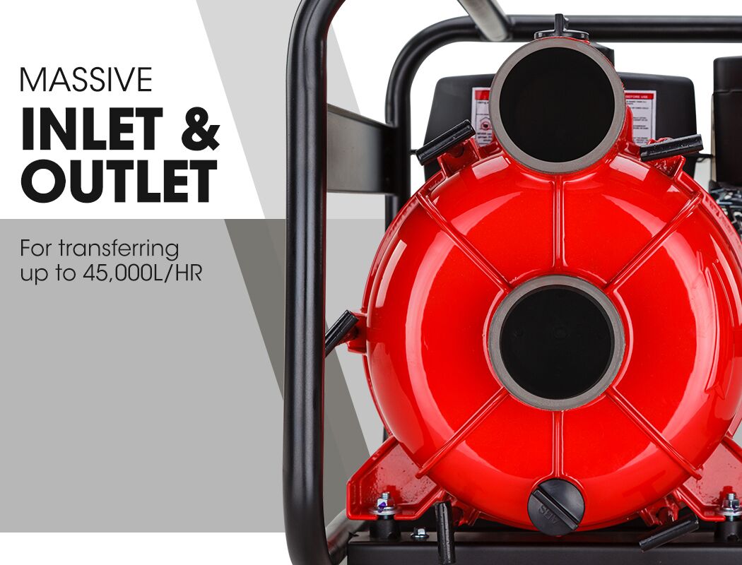 WARTON 8HP 3 Petrol Trash Water Transfer Pump Pressure Firefighting Irrigation - Image 9