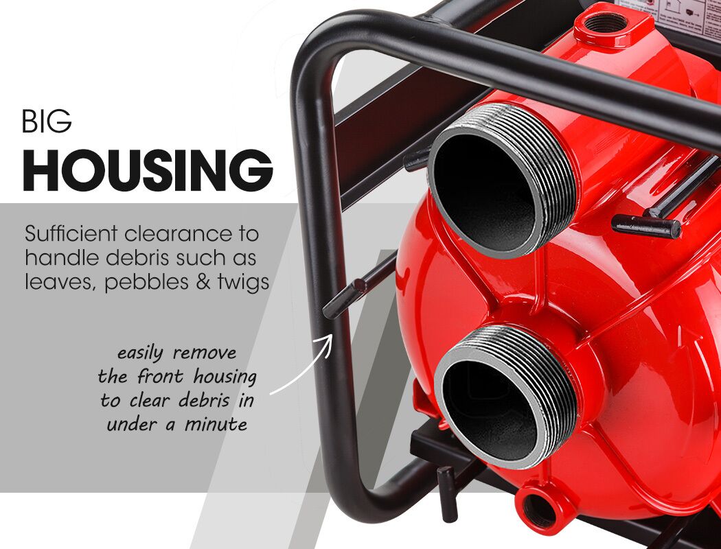 WARTON 8HP 3 Petrol Trash Water Transfer Pump Pressure Firefighting Irrigation - Image 8