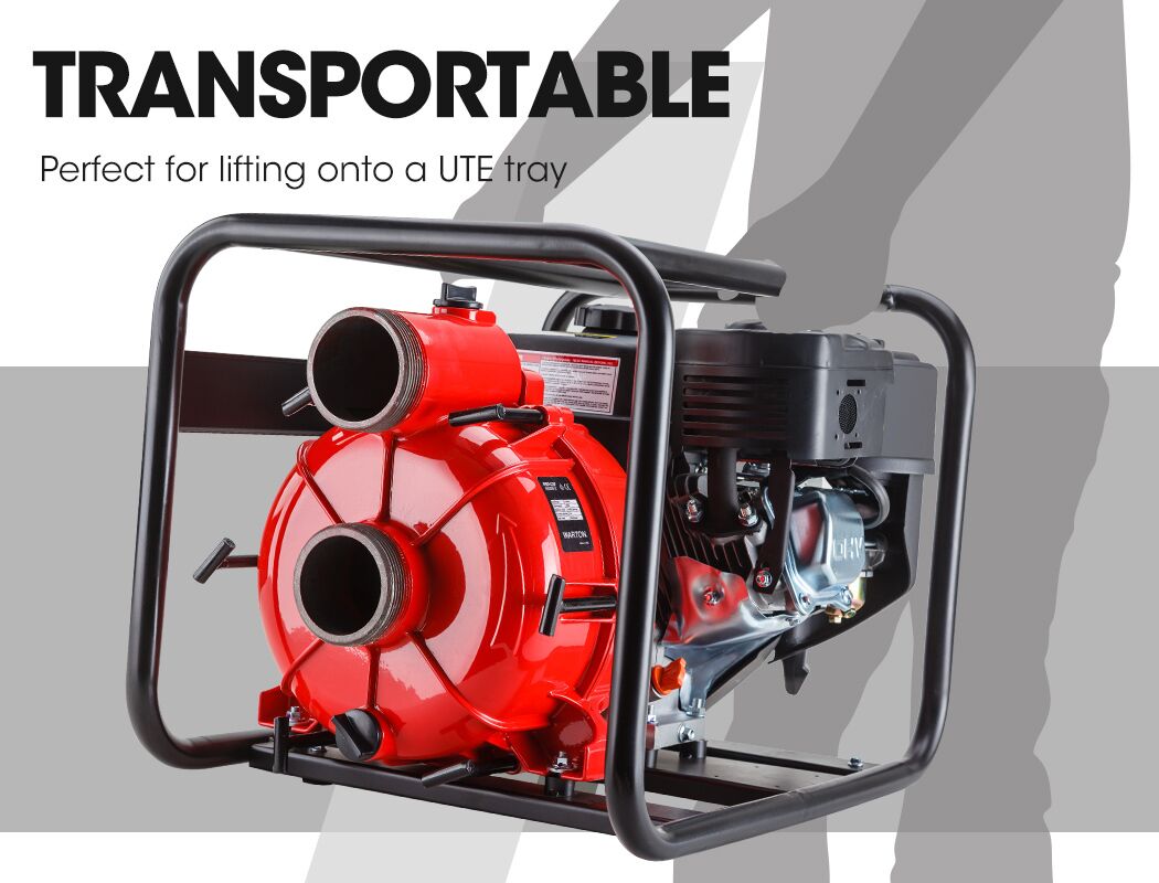 WARTON 8HP 3 Petrol Trash Water Transfer Pump Pressure Firefighting Irrigation - Image 5