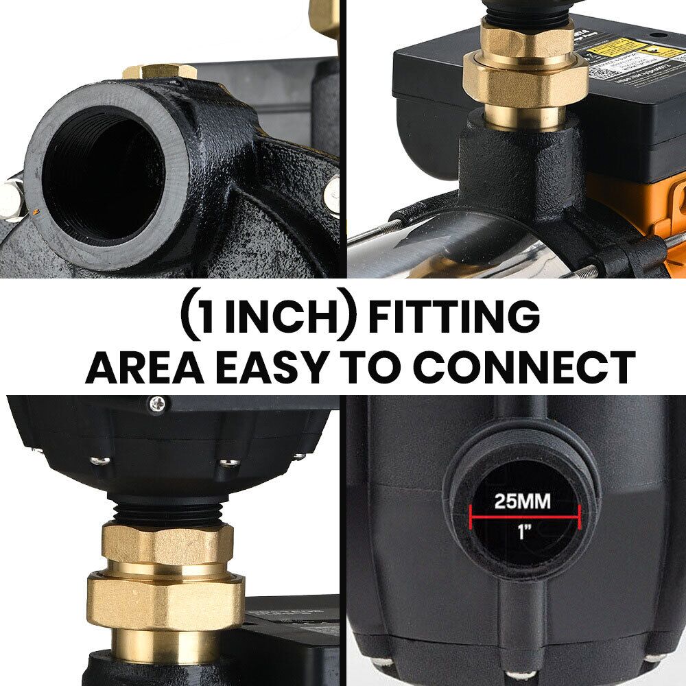 Protege Multi-stage Water Hi-pressure Pump with Auto-controller Home Garden Irrigation 4-Stage Electric - Image 6