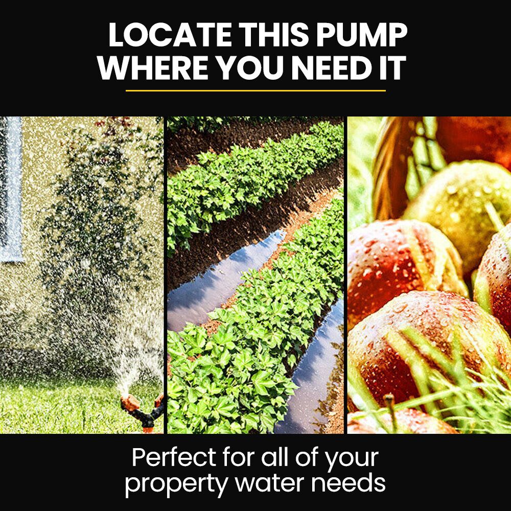 Protege Multi-stage Water Hi-pressure Pump with Auto-controller Home Garden Irrigation 4-Stage Electric - Image 4