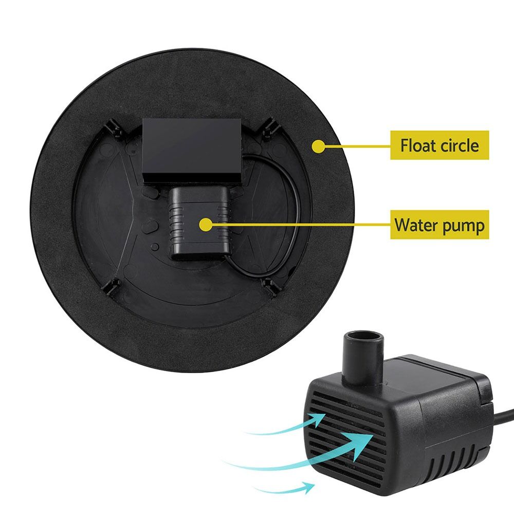 Floating Solar Fountain Pump – 250L/H Submersible Pond Water Feature for Garden & Patio - Image 7
