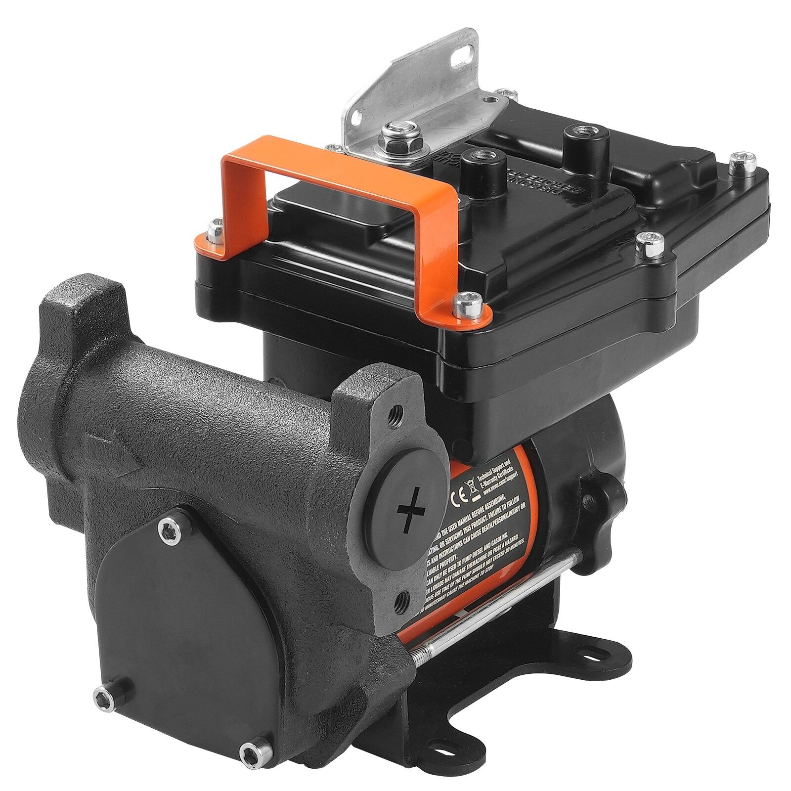 VEVOR Fuel Transfer Pump 12V 15GPM 1/4HP Diesel Pump Auto Nozzle - Image 3