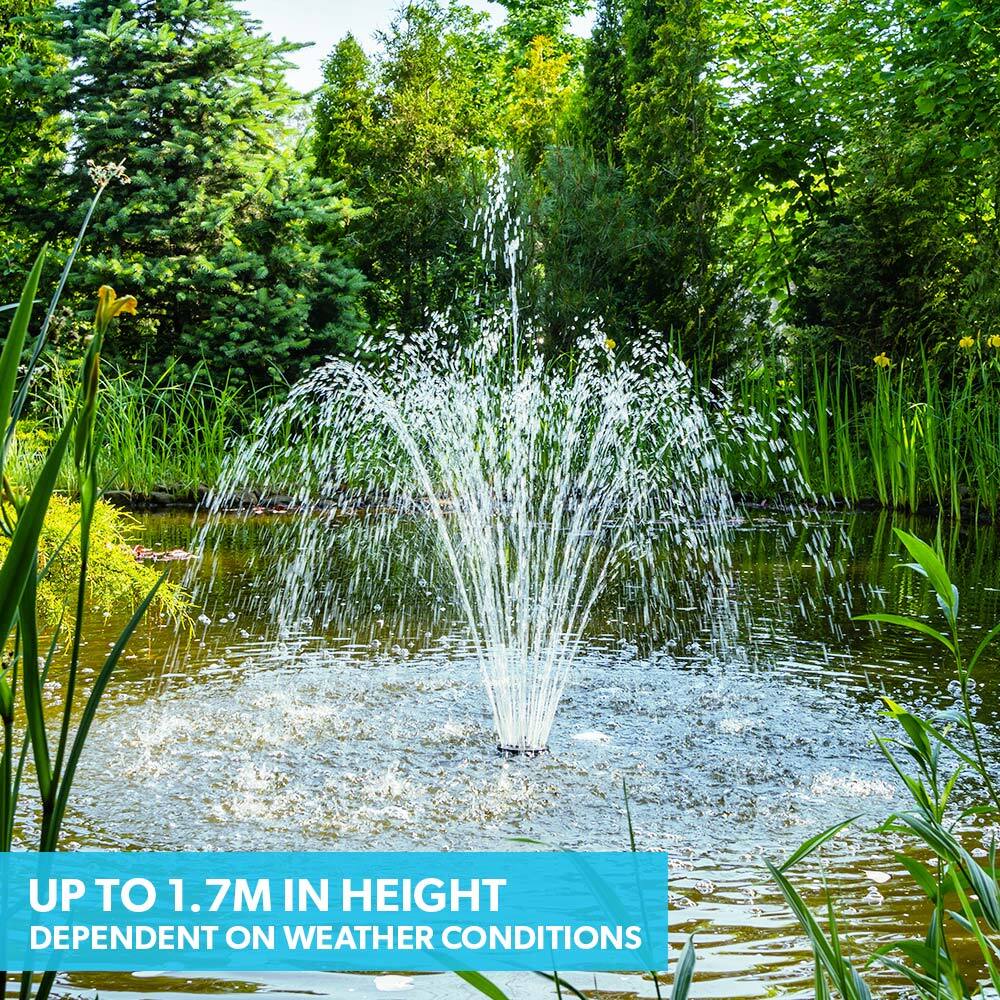 Protege 20W Solar Fountain Pump Garden Water Pool Pond Kit with Eco Filter Box 1,360L/H 1.7m Lift - Image 10