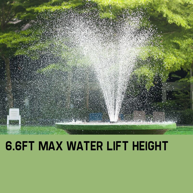 Protege 50W Solar Powered Fountain Submersible Water Pump Pond Kit Power Garden Panel 1,600L/H 2m Lift - Image 7