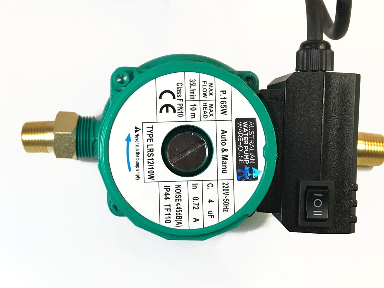 Hot Water Shower AUTOMATIC ON OFF Booster Pump, suit Gravity Fed System 35 L/Min 240 V, 10m head - Image 3