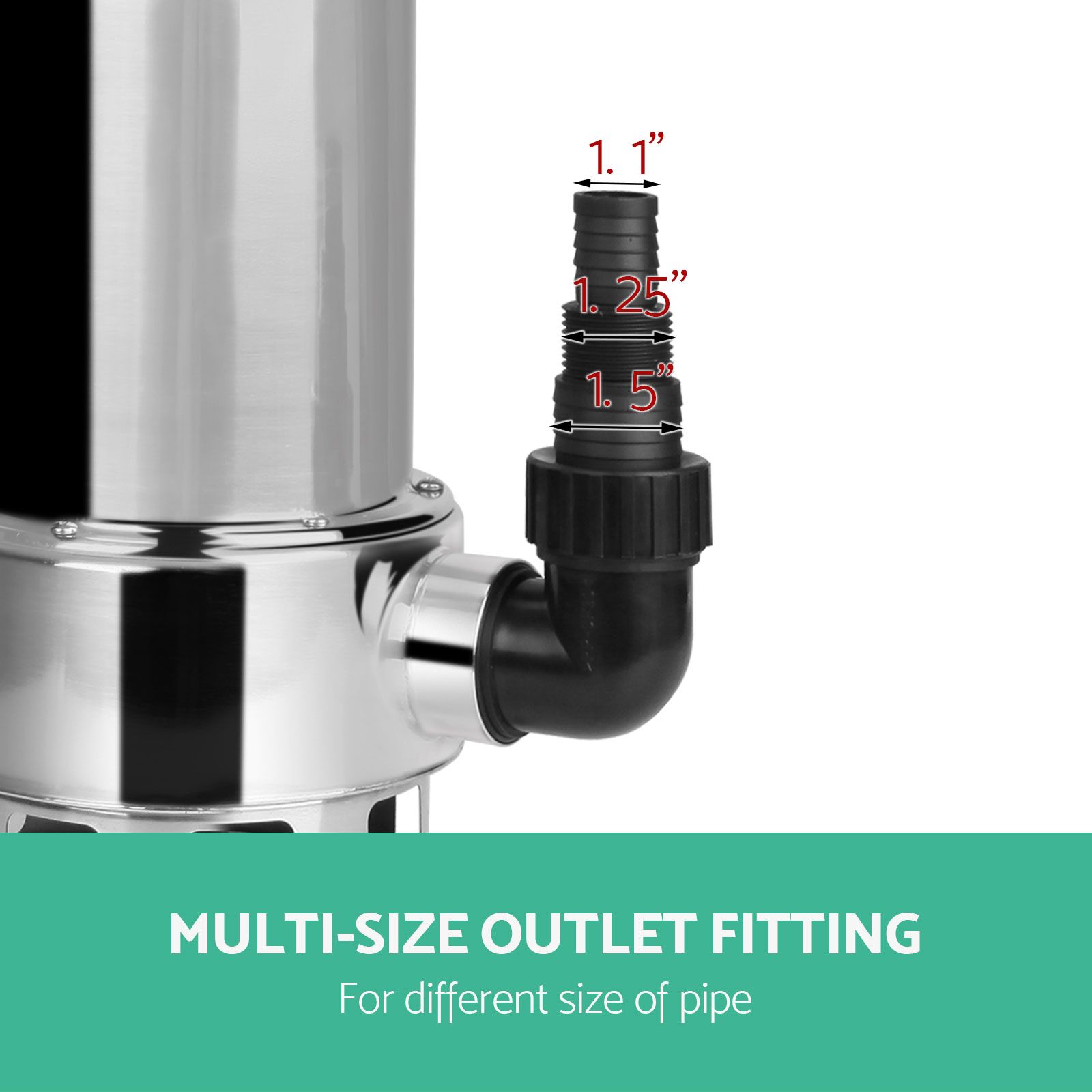 Submersible Dirty Water Pump 24,000L/H 12.5m 1800W - Image 7