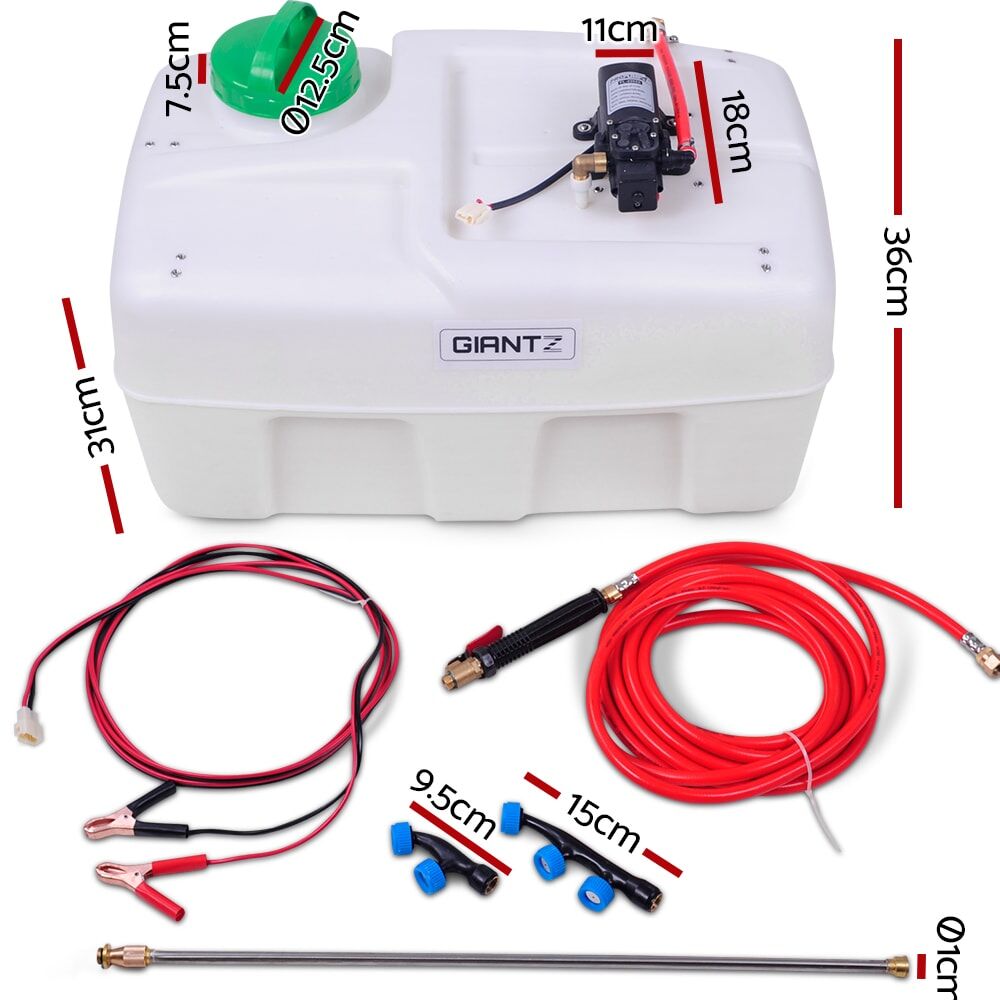 ATV Garden Weed Sprayer Pump Spot 50L 240L/H 12V 80PSI with 3 Nozzles - Image 2