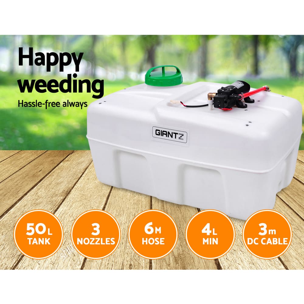 ATV Garden Weed Sprayer Pump Spot 50L 240L/H 12V 80PSI with 3 Nozzles - Image 3