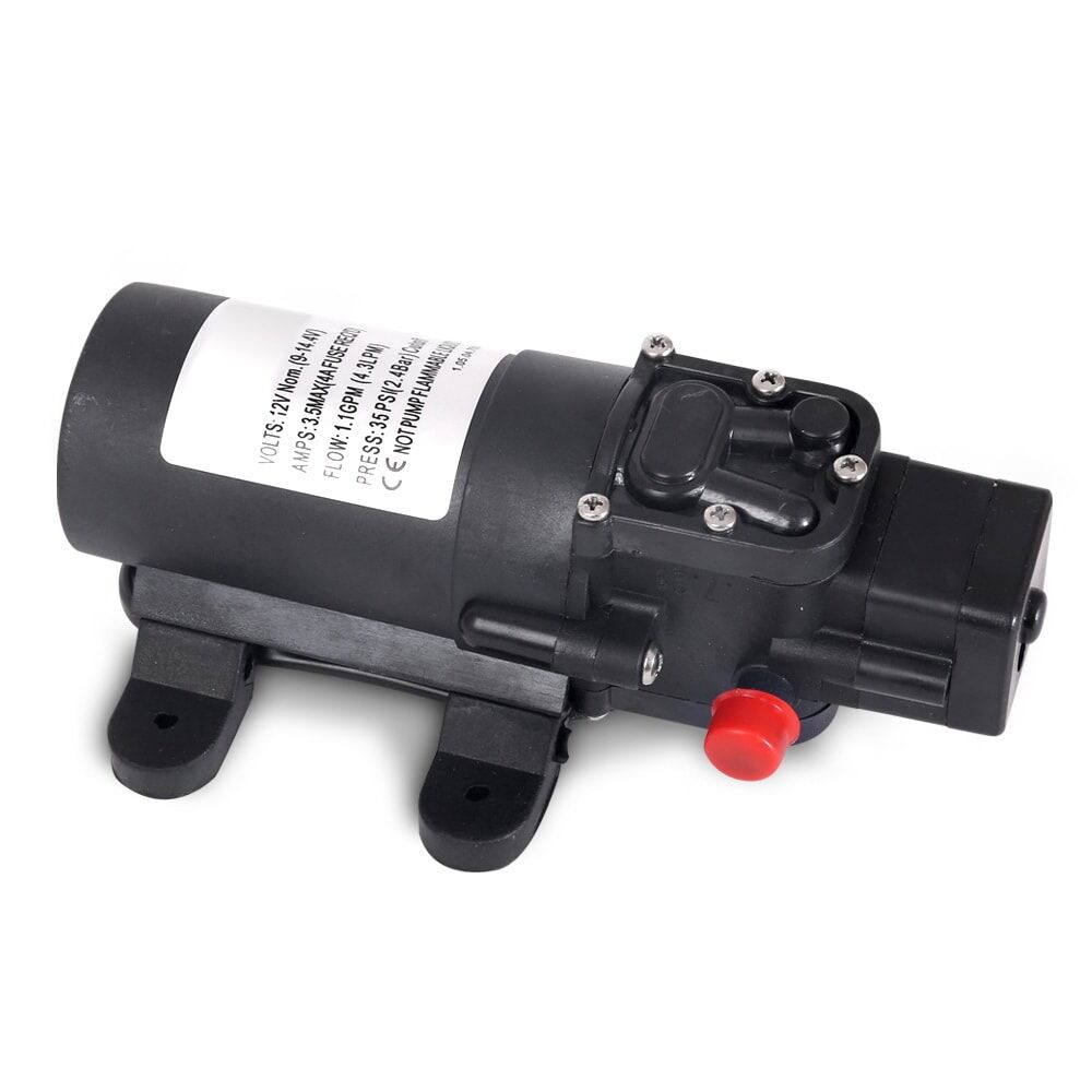 Portable Water Pressure Shower Pump 258L/H 35PSI 12V
