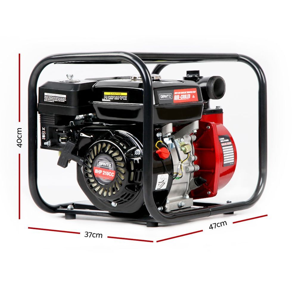 Petrol High Flow Water Transfer Pump 50mm Outlet 8HP 30,000L/H 30m Lift 210CC - Image 2