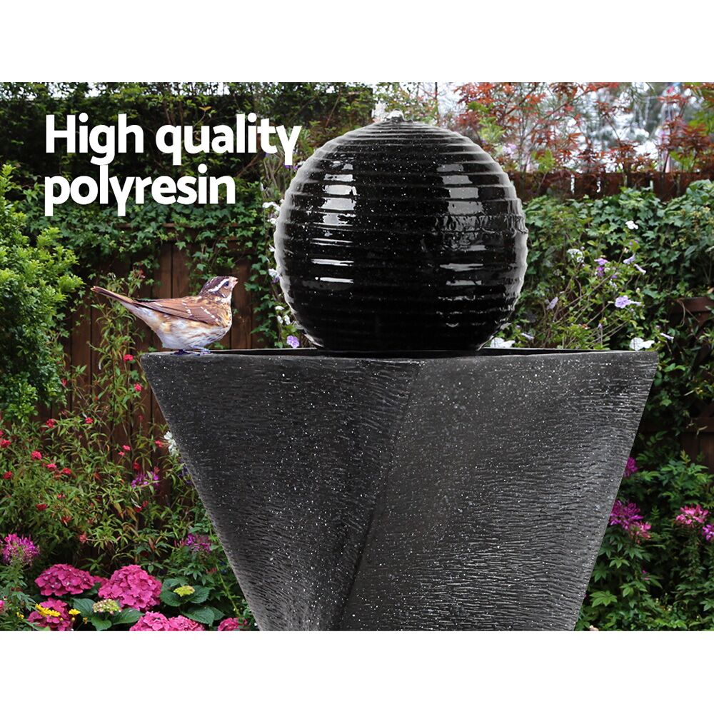Solar Powered Water Fountain Twist Design with Lights 200L/H - Image 7