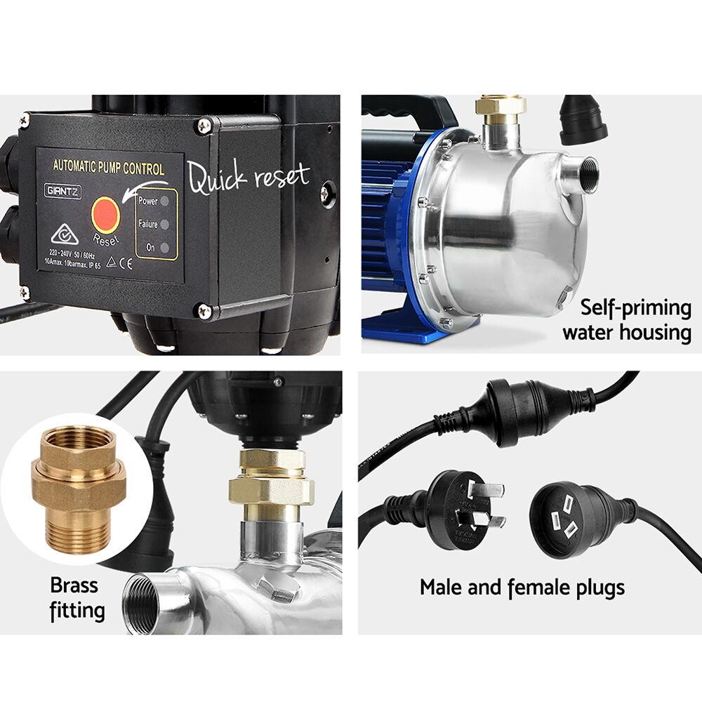 1100W High Pressure Garden Jet Water Pump with Auto Controller 4,600L/H 45m Lift - Image 6