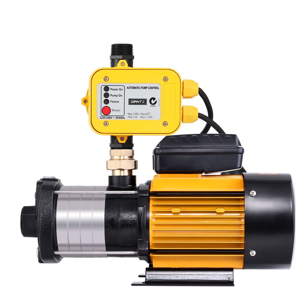 Multi Stage Water Pump Pressure Rain Tank Garden Farm House Irrigation 2000W Yellow Controller 9,000L/H 60m Lift - Image 4
