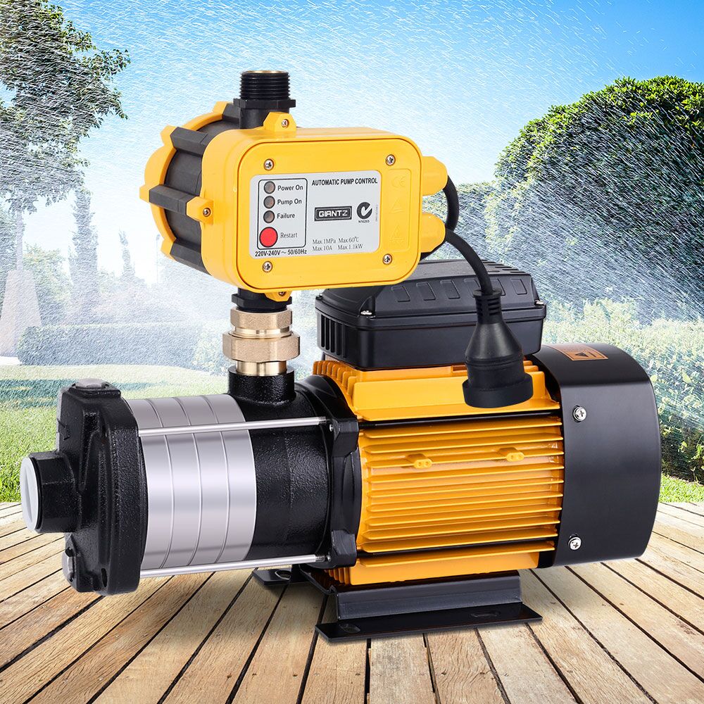 Multi Stage Water Pump Pressure Rain Tank Garden Farm House Irrigation 2000W Yellow Controller 9,000L/H 60m Lift - Image 8