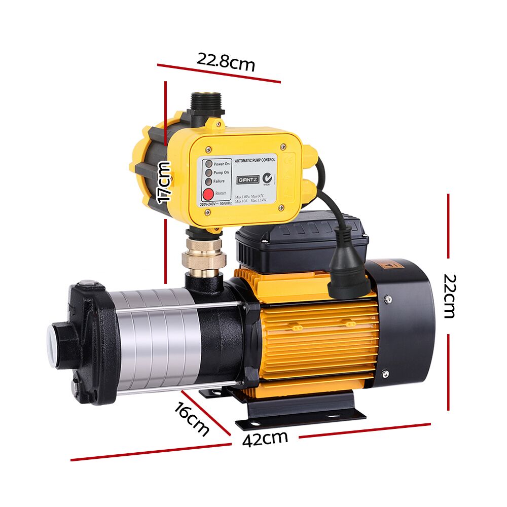 Multi Stage Water Pump Pressure Rain Tank Garden Farm House Irrigation 2500W 12,000L/H 70m Lift - Image 2