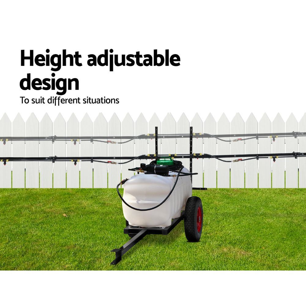 100L ATV Weed Sprayer 5M Boom Trailer Spot Spray Tank Farm Pump 780L/H - Image 3