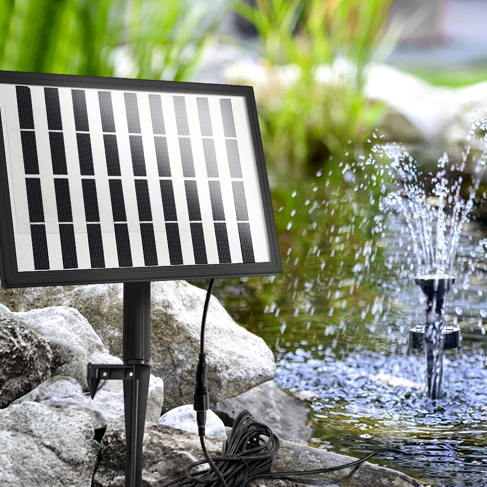 Solar Powered Water Fountain Pump Kit with Lithium Back Up Battery 155L/H 1.2m Lift - Image 3