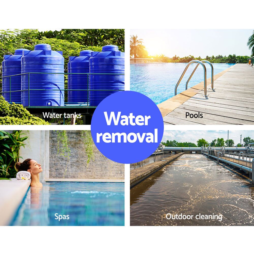 550W Submersible Dirty Clean Water Pump Pool Flood Pond 10,500L/H 7m Lift - Image 6