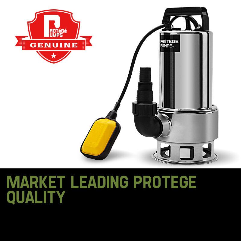 PROTEGE 2000W Submersible Dirty Water Pump Bore Tank Well Steel Automatic - Image 2