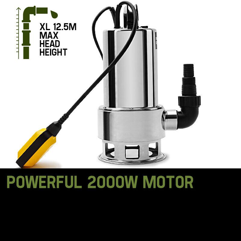 PROTEGE 2000W Submersible Dirty Water Pump Bore Tank Well Steel Automatic - Image 10