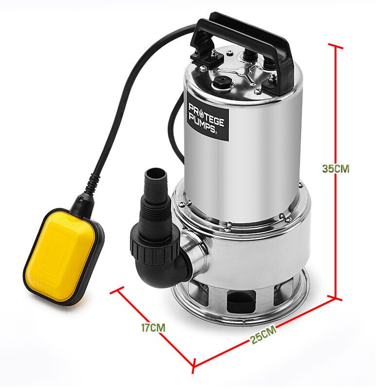 PROTEGE 2000W Submersible Dirty Water Pump Bore Tank Well Steel Automatic - Image 7