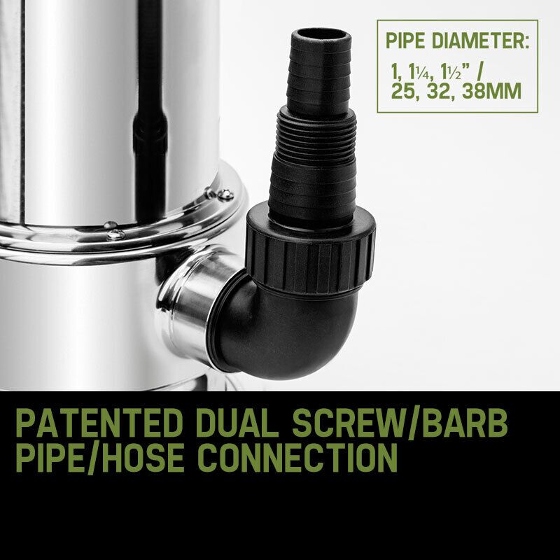 PROTEGE 2000W Submersible Dirty Water Pump Bore Tank Well Steel Automatic - Image 6