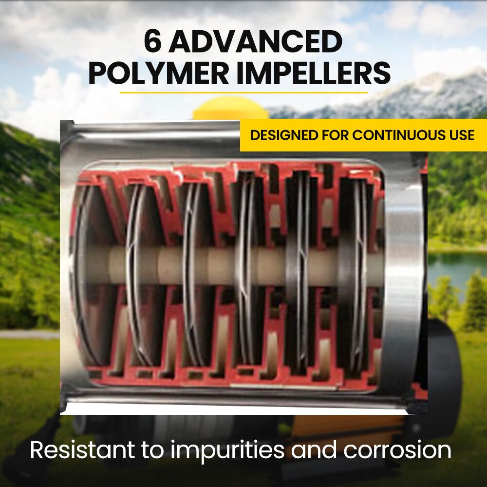 Protege Multi-stage Water Hi-pressure Pump with Auto-controller Home Garden Irrigation 6-Stage Electric - Image 6