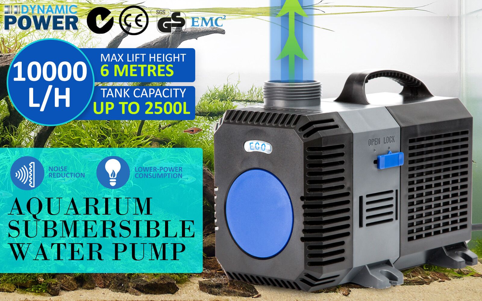 Dynamic Power Combo Aquarium Garden Filter 10000L/H + Submersible Water Pump 10000L/H - Image 13