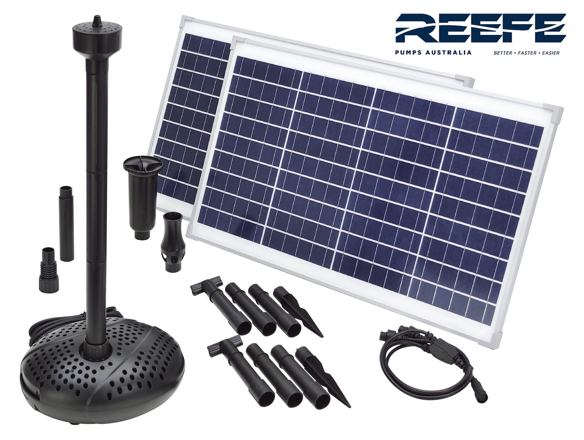 Solar Water Fountain Kit, Great Quality Reefe Brand 3,400L/Hr. 3.0m Lift, 2 year warranty - Image 2