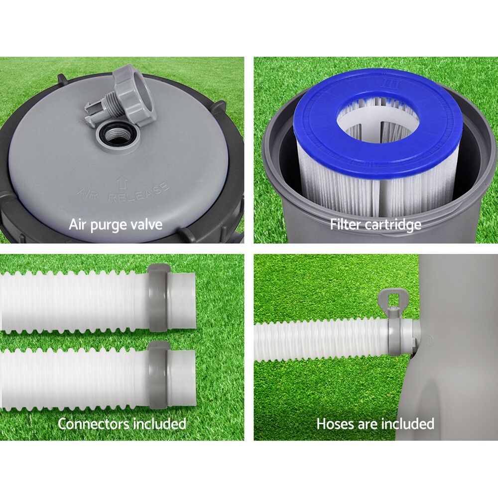 Bestway Pool Pump Cartridge Filter 530GPH 2006L/H Flowclear Filters Cleaner - Image 5