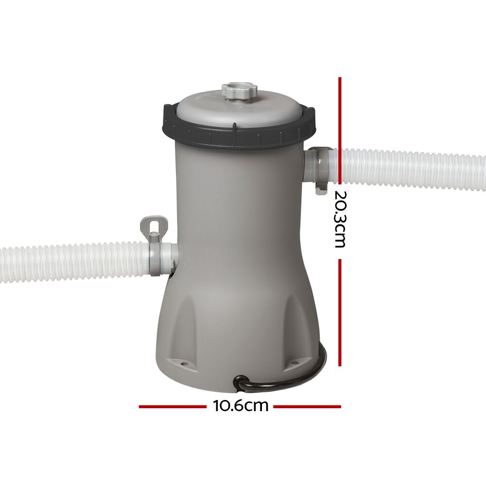 Bestway Pool Pump Cartridge Filter 800GPH 3028L/H Flowclear Filters Cleaner - Image 2