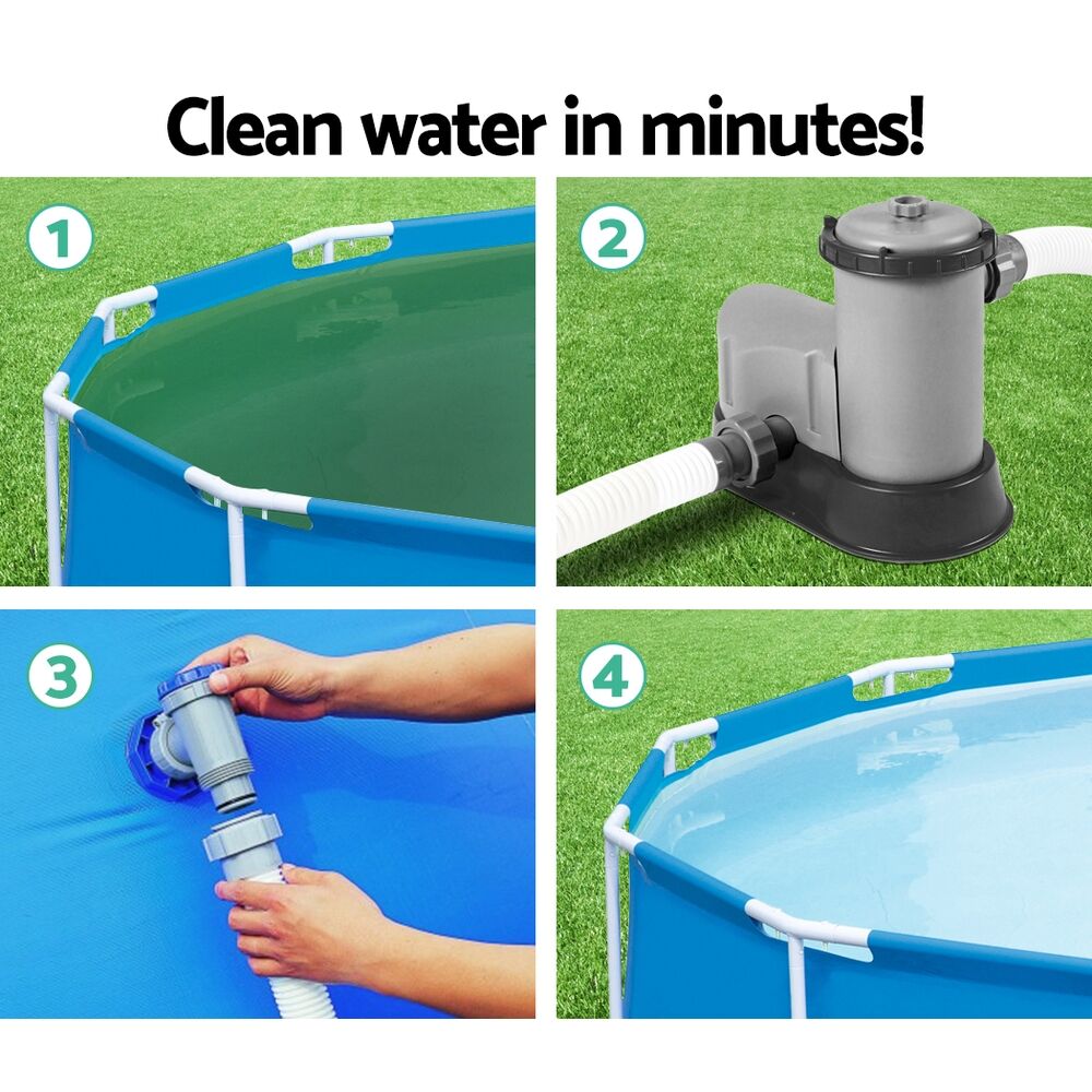 Bestway Pool Pump Cartridge Filter 1500 GPH (5678 L/H) Flowclear Filters Cleaner - Image 4