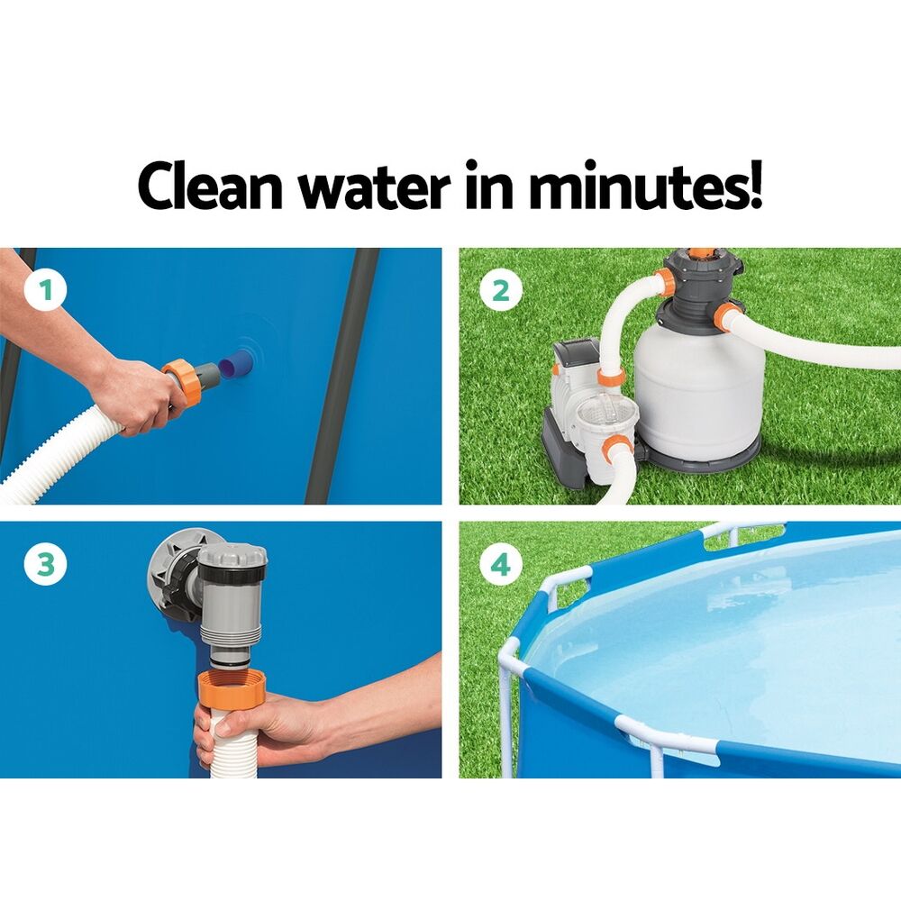 Bestway Pool Pump Sand Filter 2200GPH 8327L/H Pools Flowclear Filters - Image 3