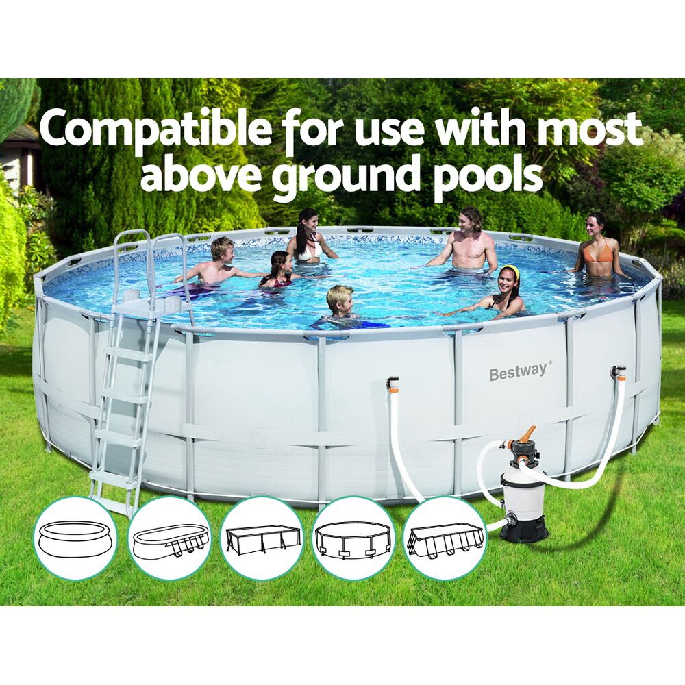 Bestway Pool Pump Sand Filter 800GPH 3028L/H Pools Flowclear Filters - Image 7