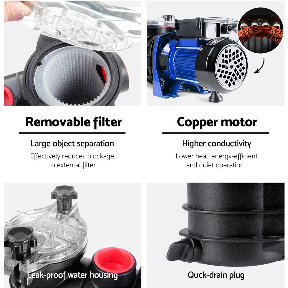 Giantz 1200W Swimming Pool Water Pump - Image 7