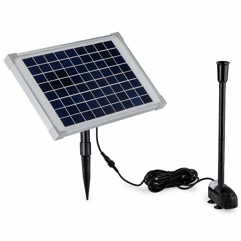 Protege 50W Solar Powered Fountain Submersible Water Pump Pond Kit Power Garden Panel 1,600L/H 2m Lift