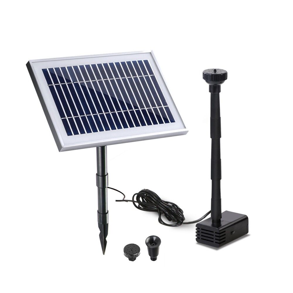Solar Pond Pump Water Outdoor Submersible Fountains Filter 500L/H 1.4m Lift