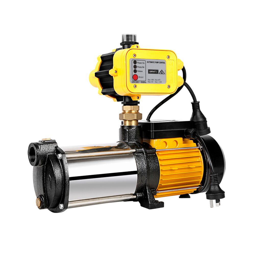 5 Stage High Pressure Garden Farm Irrigation Water Pump 9,000L/H 64m Lift 2500W Yellow