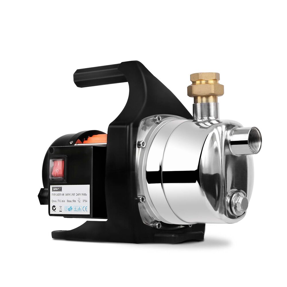 Waterproof High Pressure Garden Jet Water Pump 4,320L/H 52m Lift 1500W